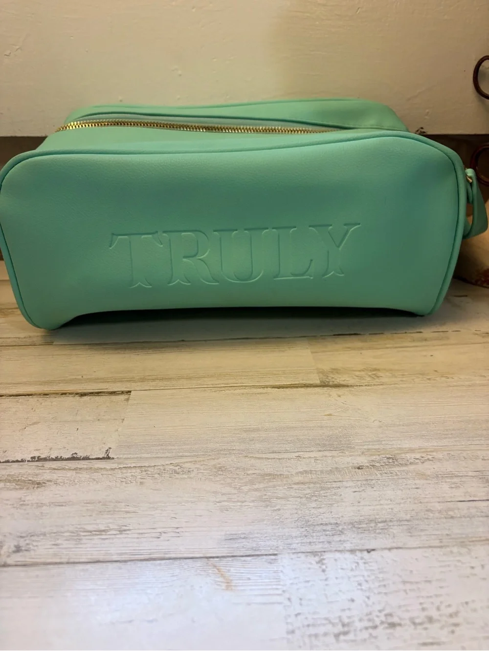 TRULY Mint Green Travel Cosmetic Pouch